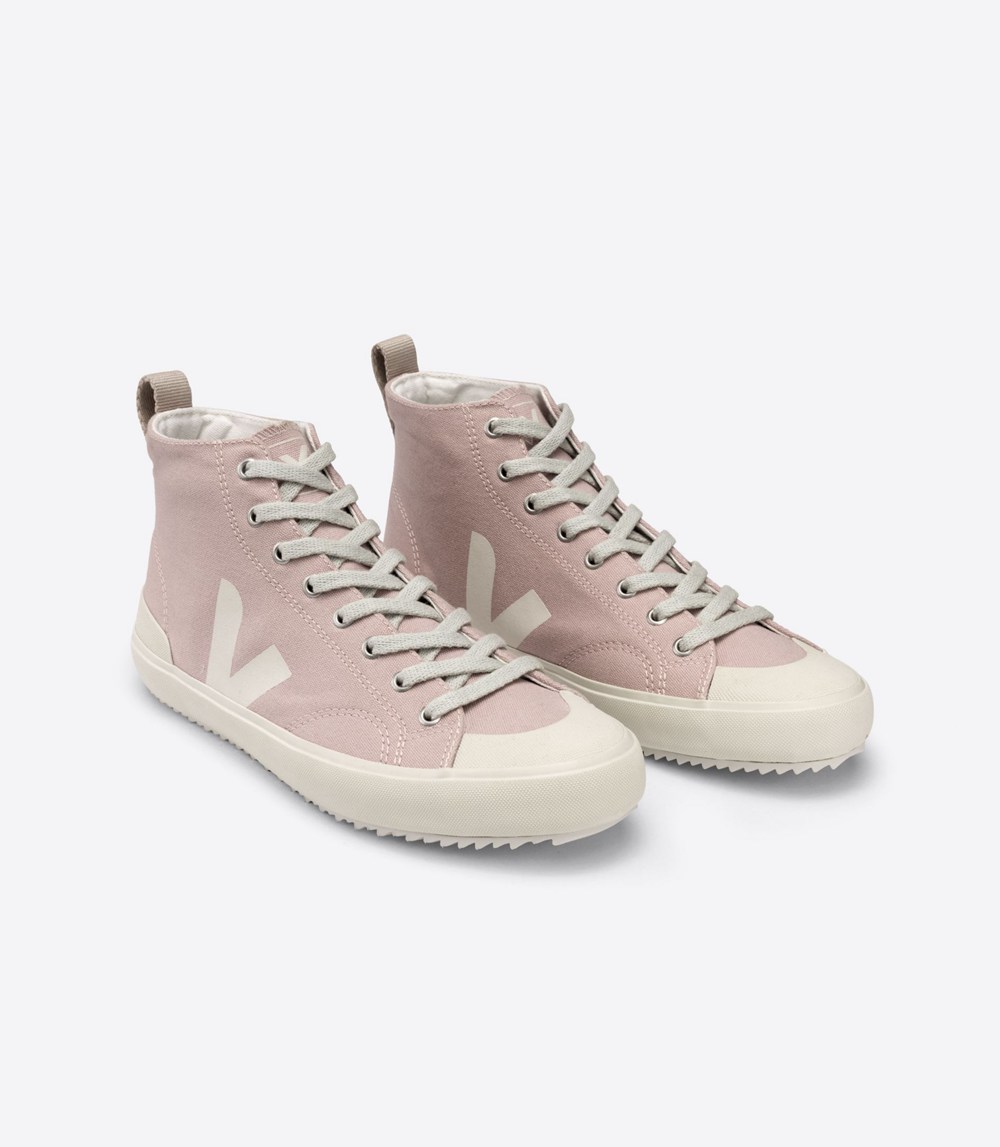 Veja Sneakers Womens - Nova Ht Canvas - Pink/White - 0358TPNCI